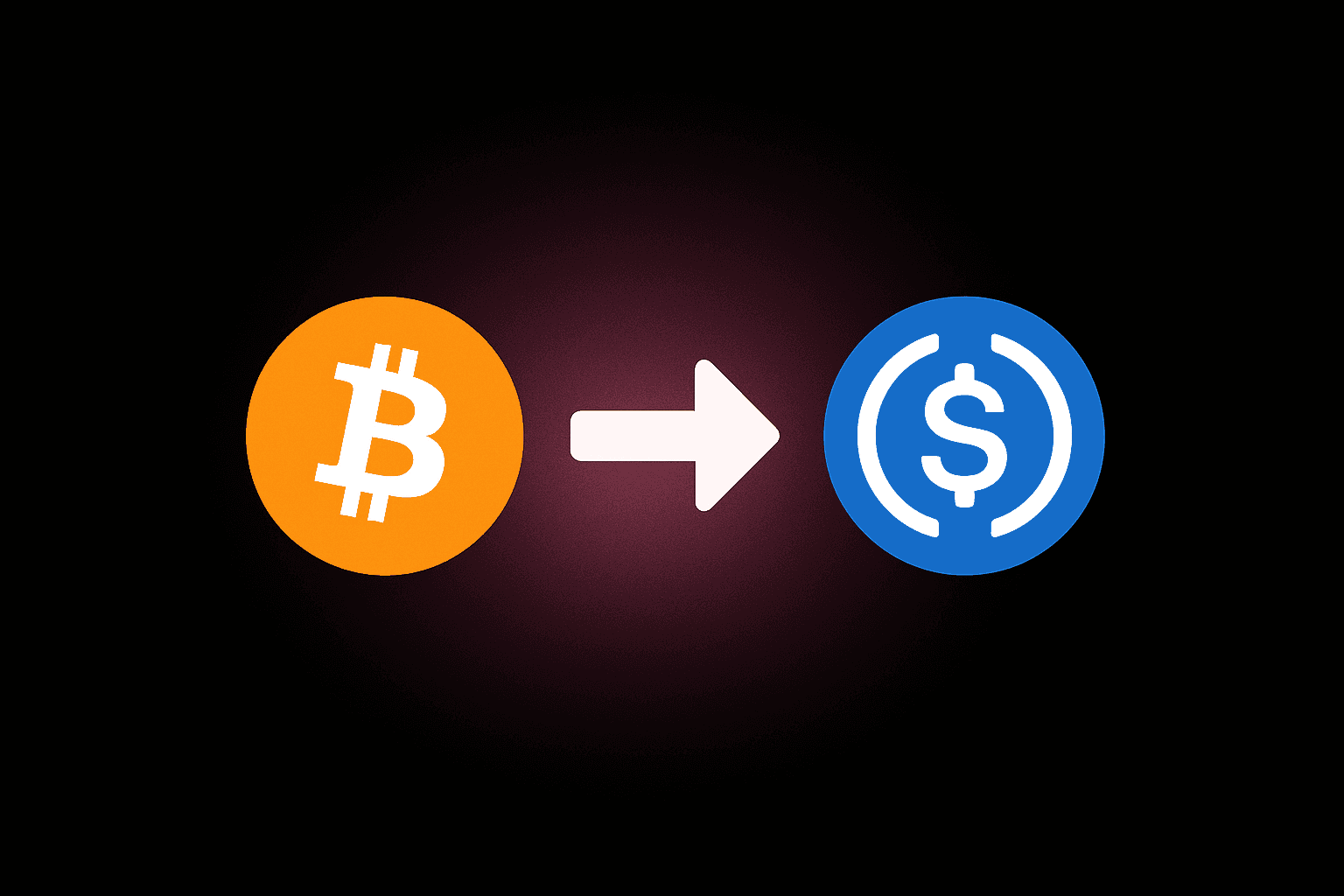 How to convert BTC to USDC without KYC