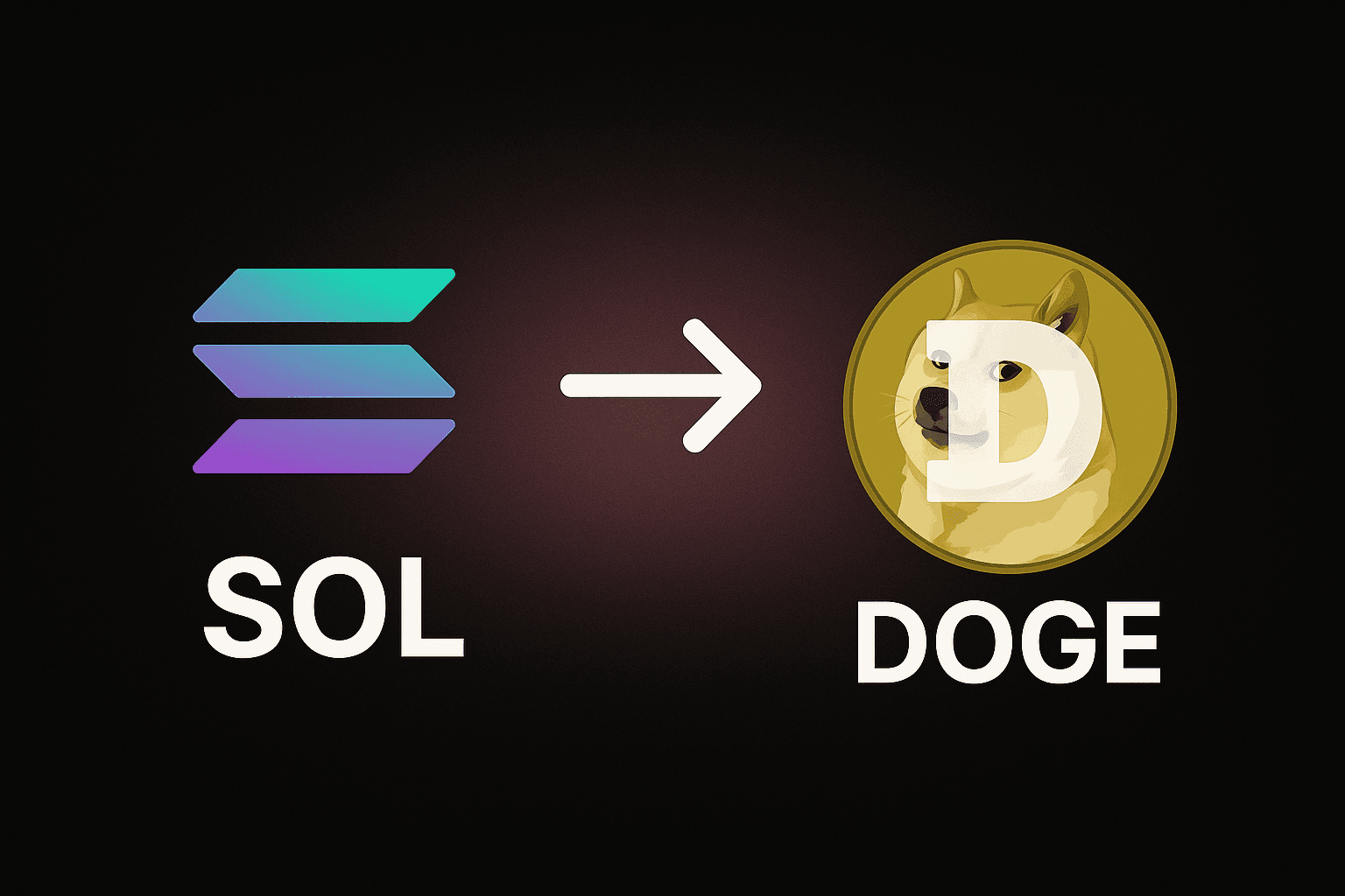 How to convert SOL to DOGE without KYC